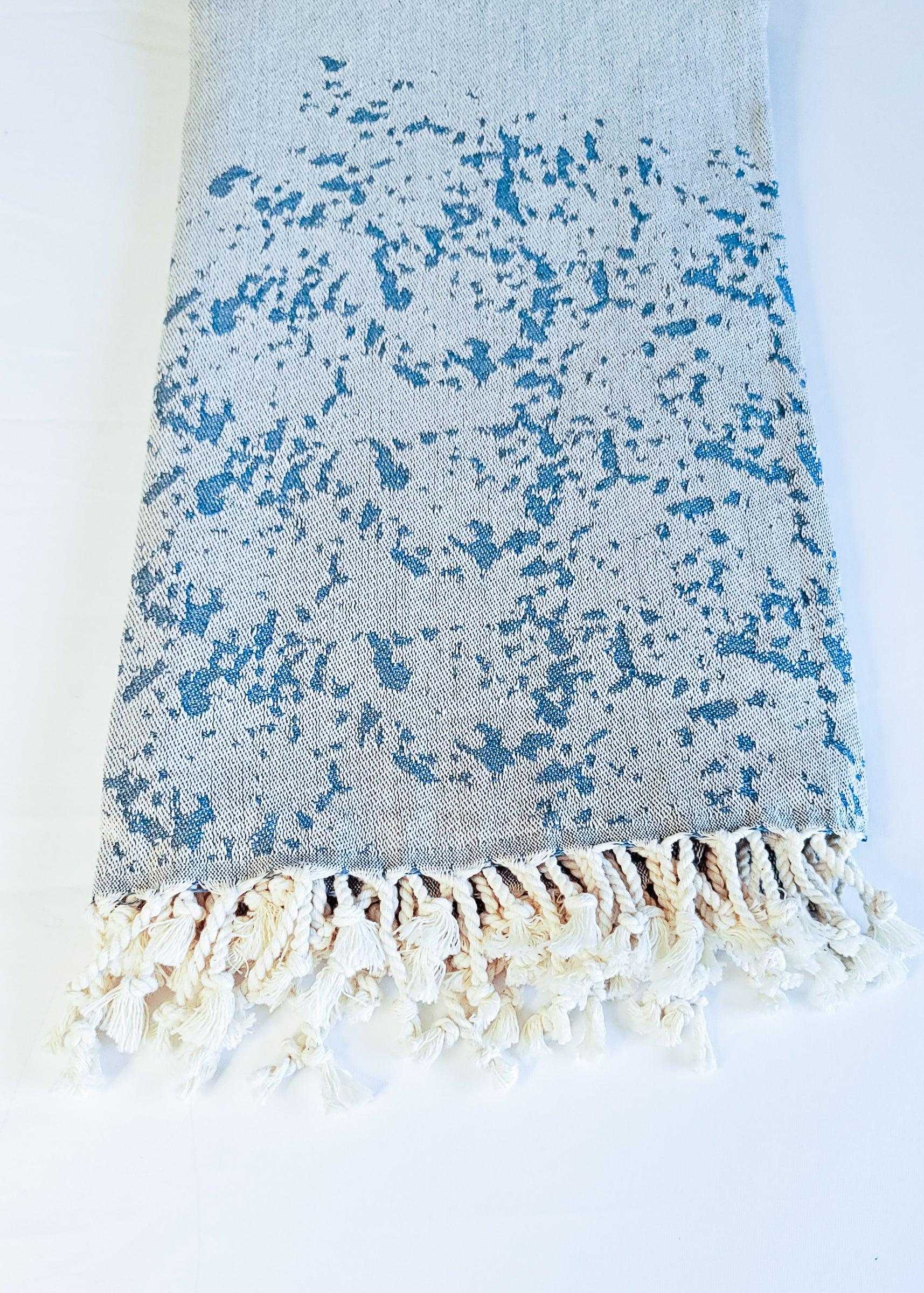 Honu Turtle Turkish Towel | Blue-Grey - urbanhippietradingcompany