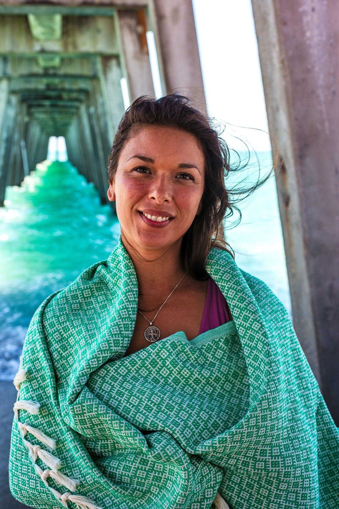 Islander Turkish Towel | Green - urbanhippietradingcompany