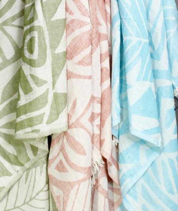 Sea Turtle Beach Life Turkish Towel | Green - urbanhippietradingcompany