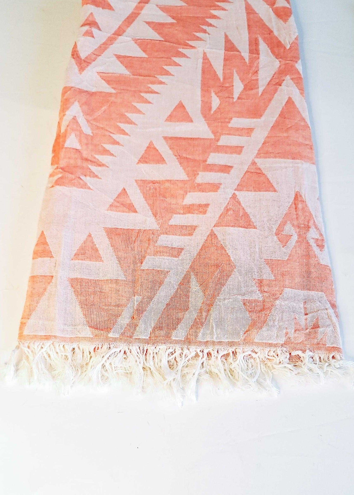 Azték Turkish Towel | Coral - urbanhippietradingcompany