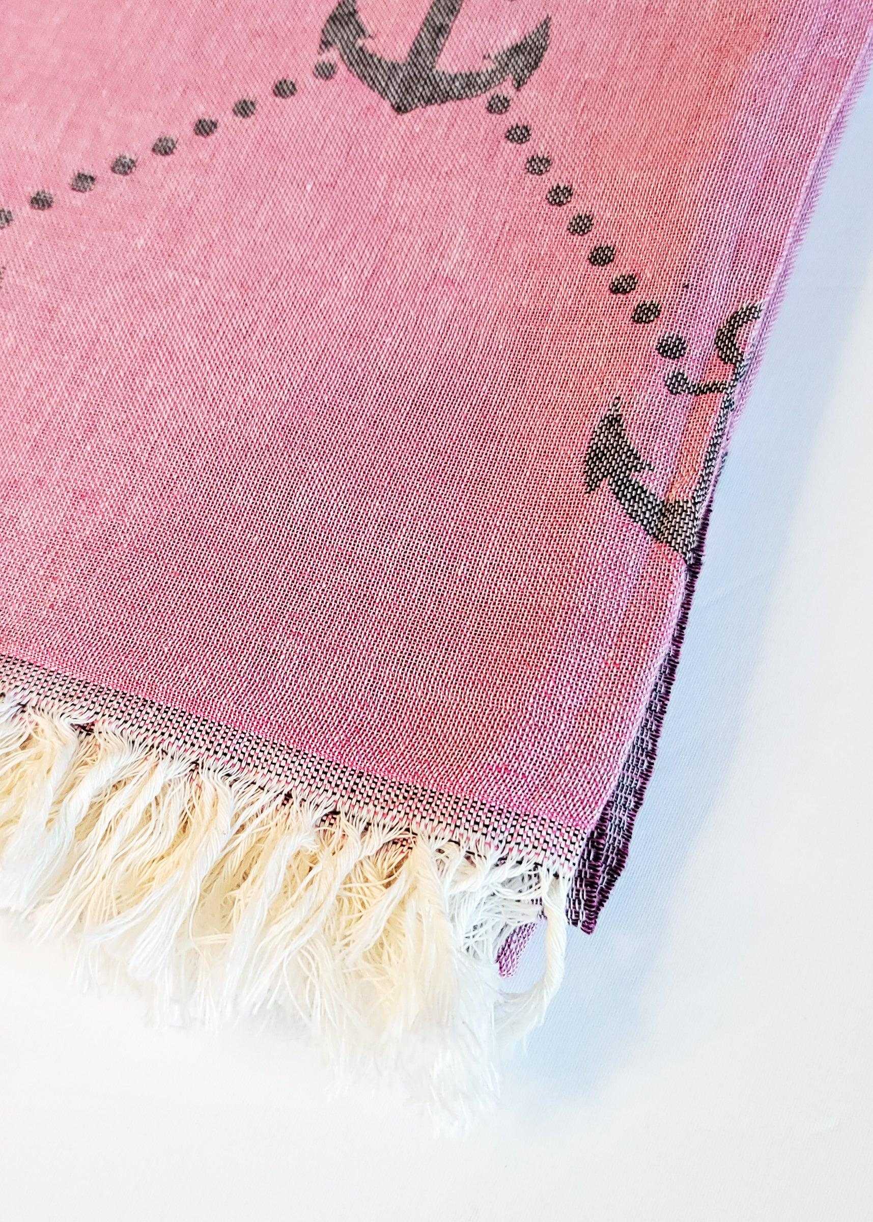 Nautical Turkish Towel | Purple - urbanhippietradingcompany
