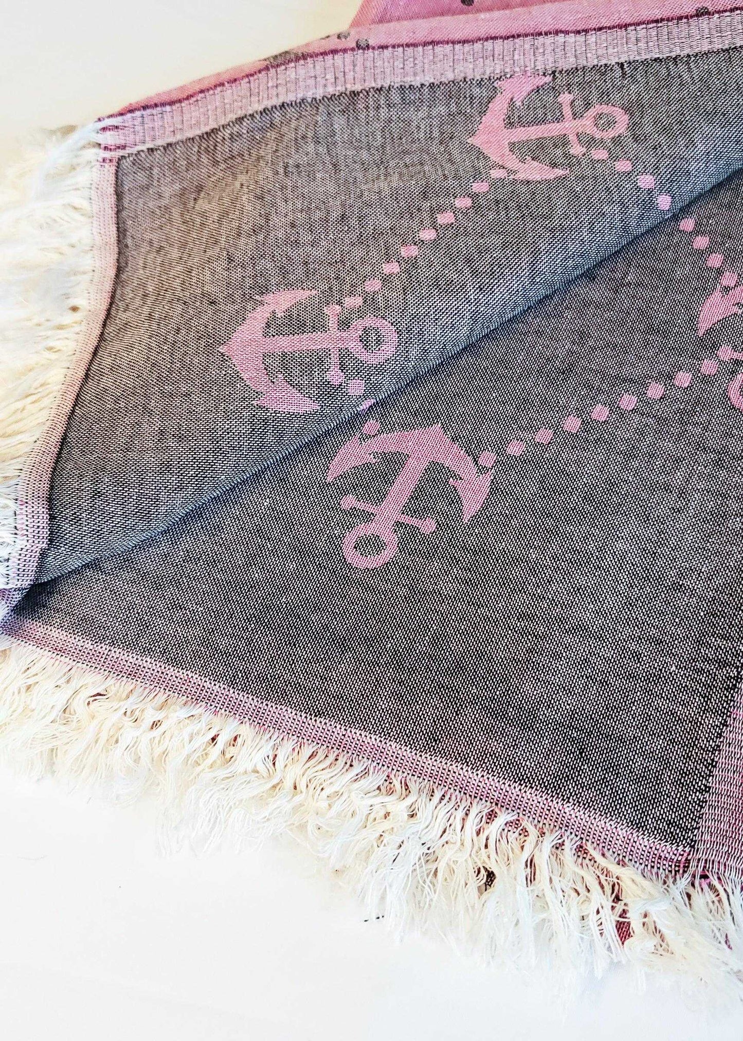 Nautical Turkish Towel | Purple - urbanhippietradingcompany