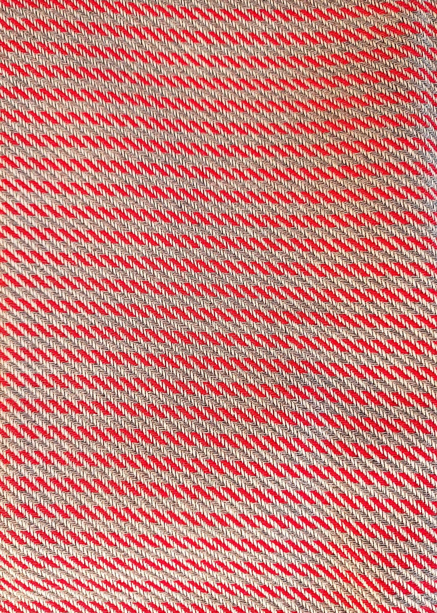 Classic Stripe Turkish Towel | Red-Grey - urbanhippietradingcompany