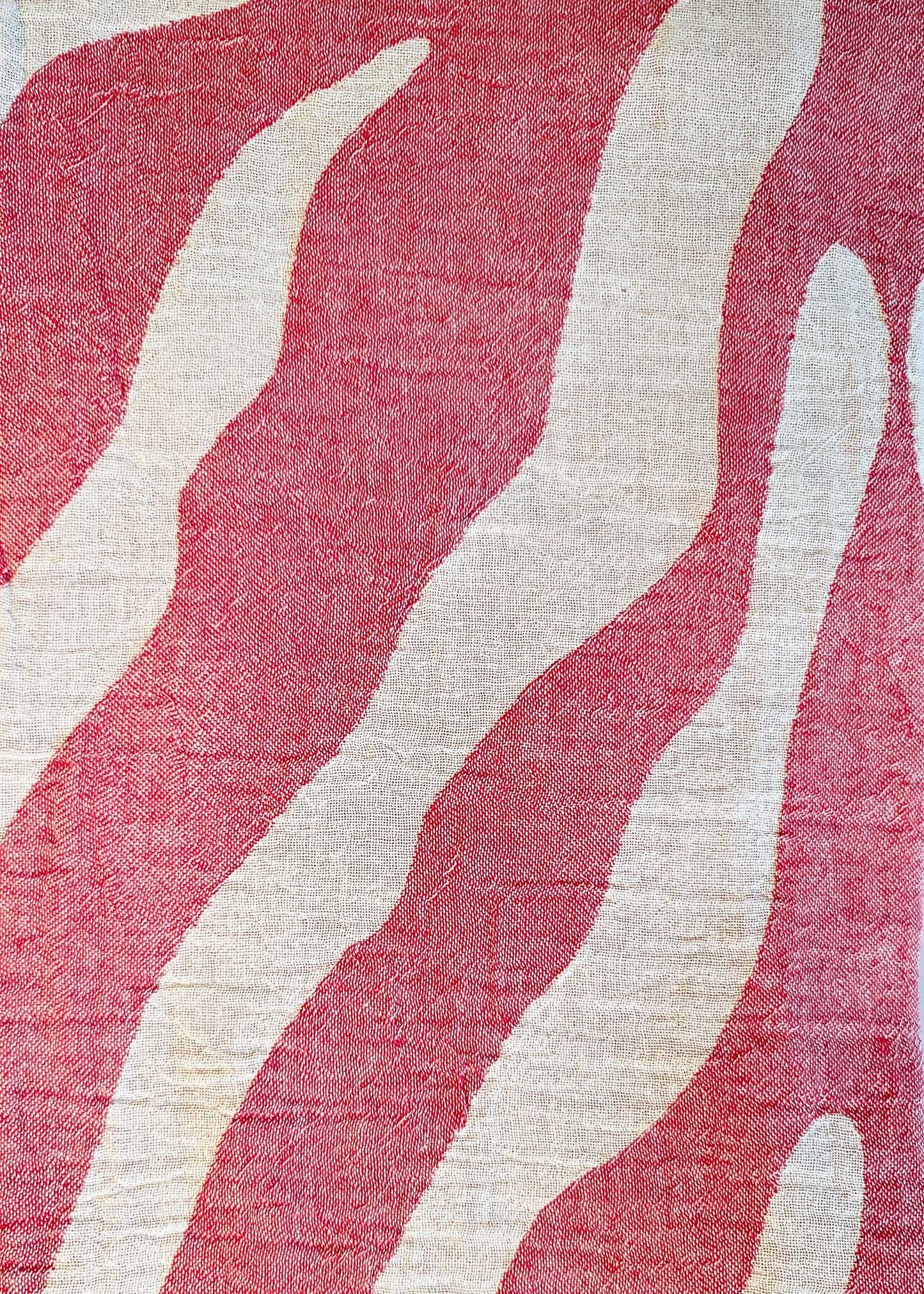 Zebra Turkish Towel | Red