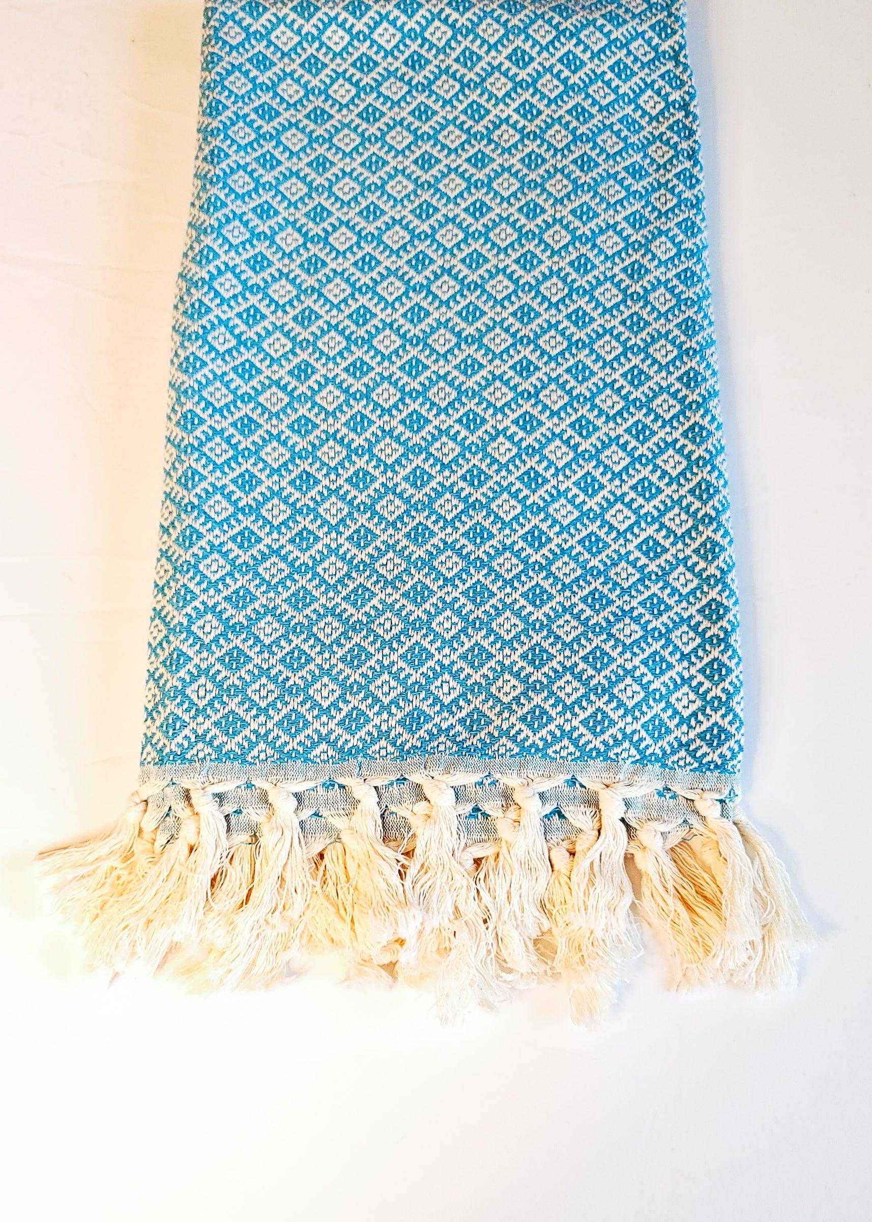 Islander Turkish Towel | Turquoise - urbanhippietradingcompany
