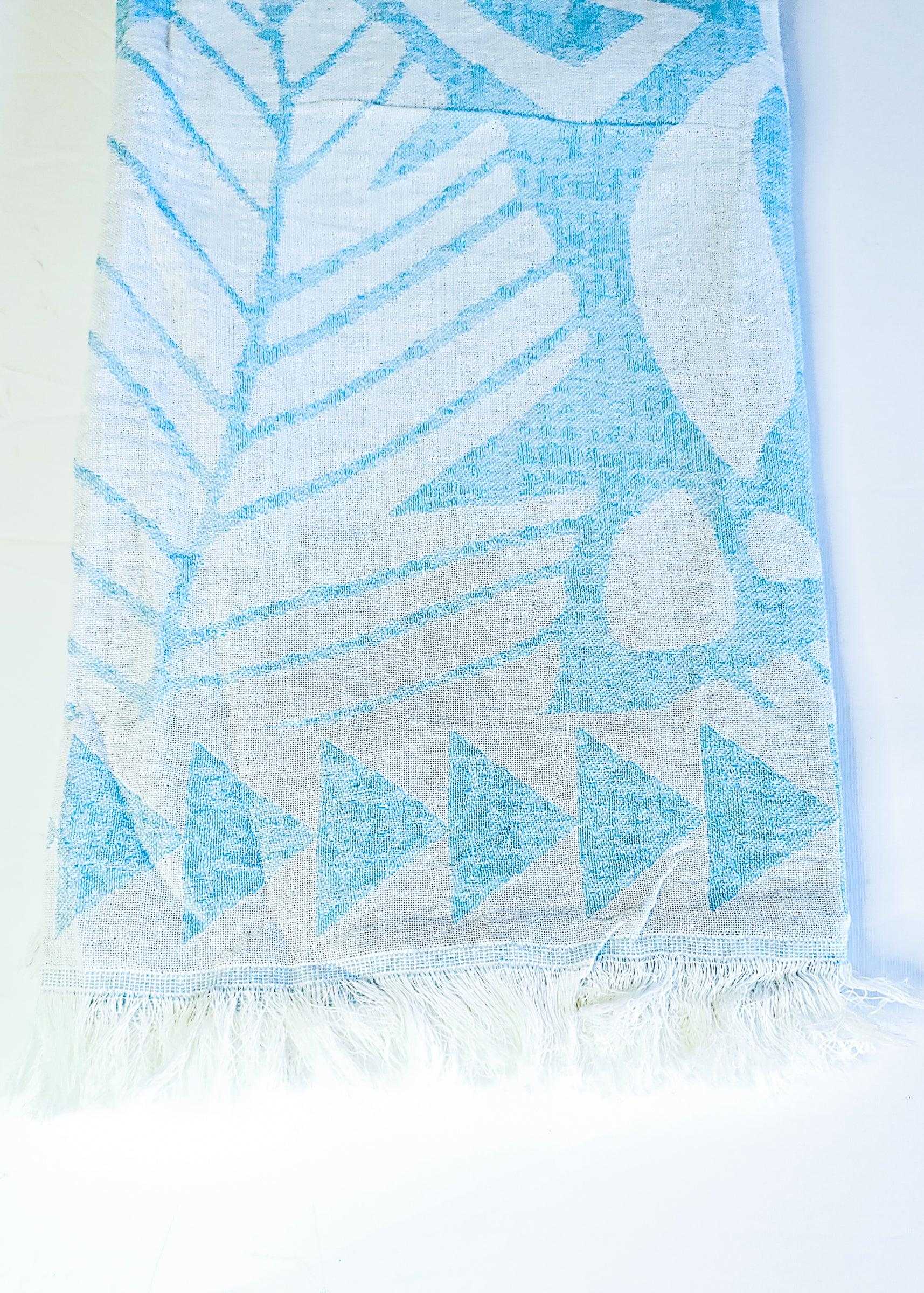 Sea Turtle Beach Life Turkish Towel | Turquoise - urbanhippietradingcompany