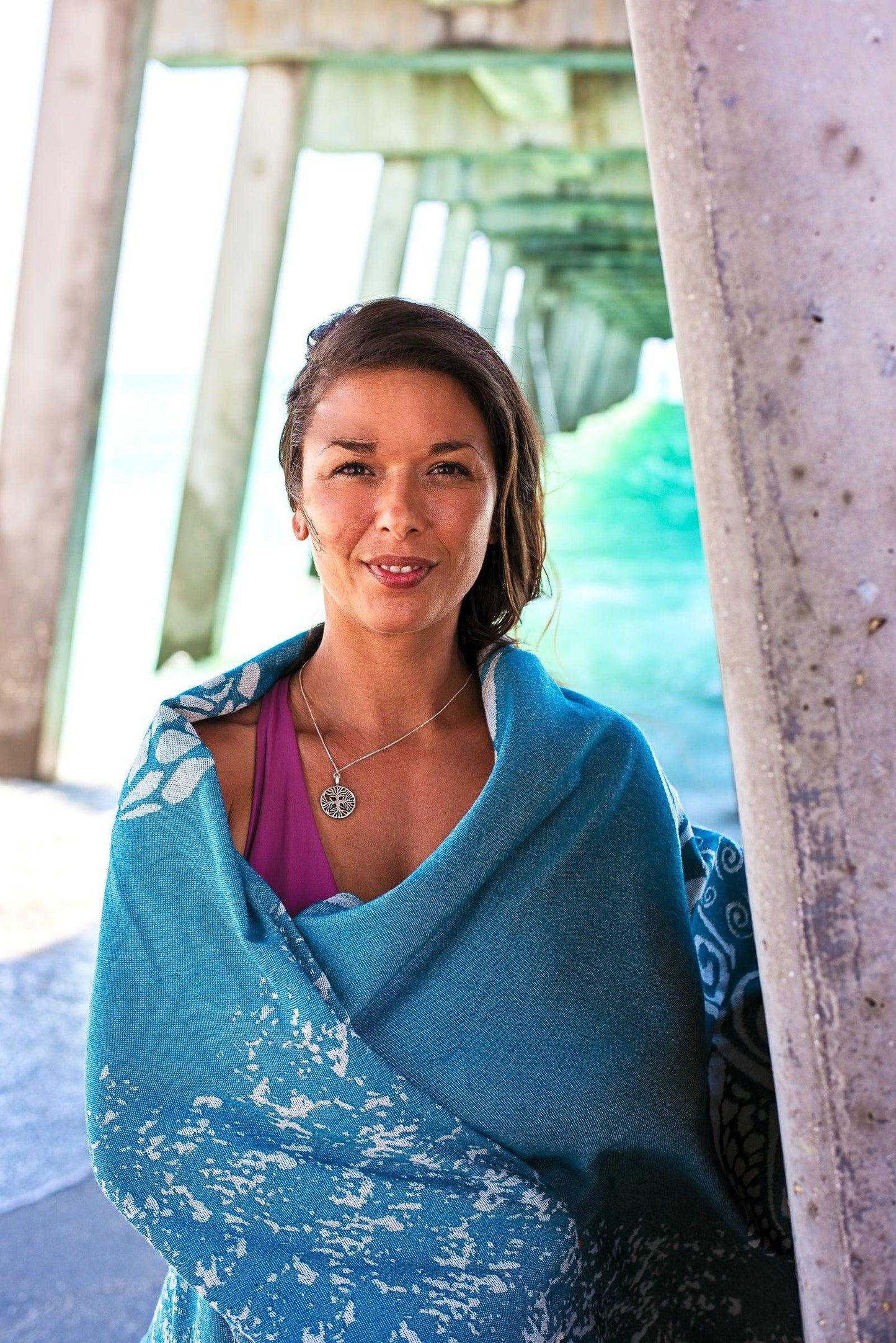 Honu Turtle Turkish Towel | Blue-Grey - urbanhippietradingcompany