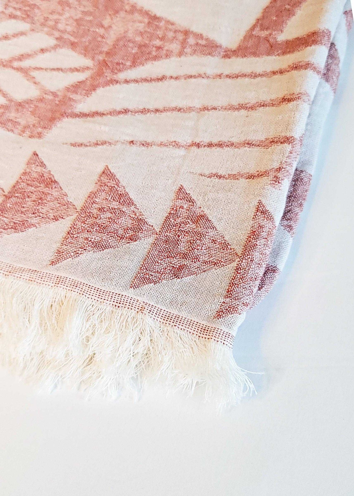 Sea Turtle Beach Life Turkish Towel | Coral - urbanhippietradingcompany