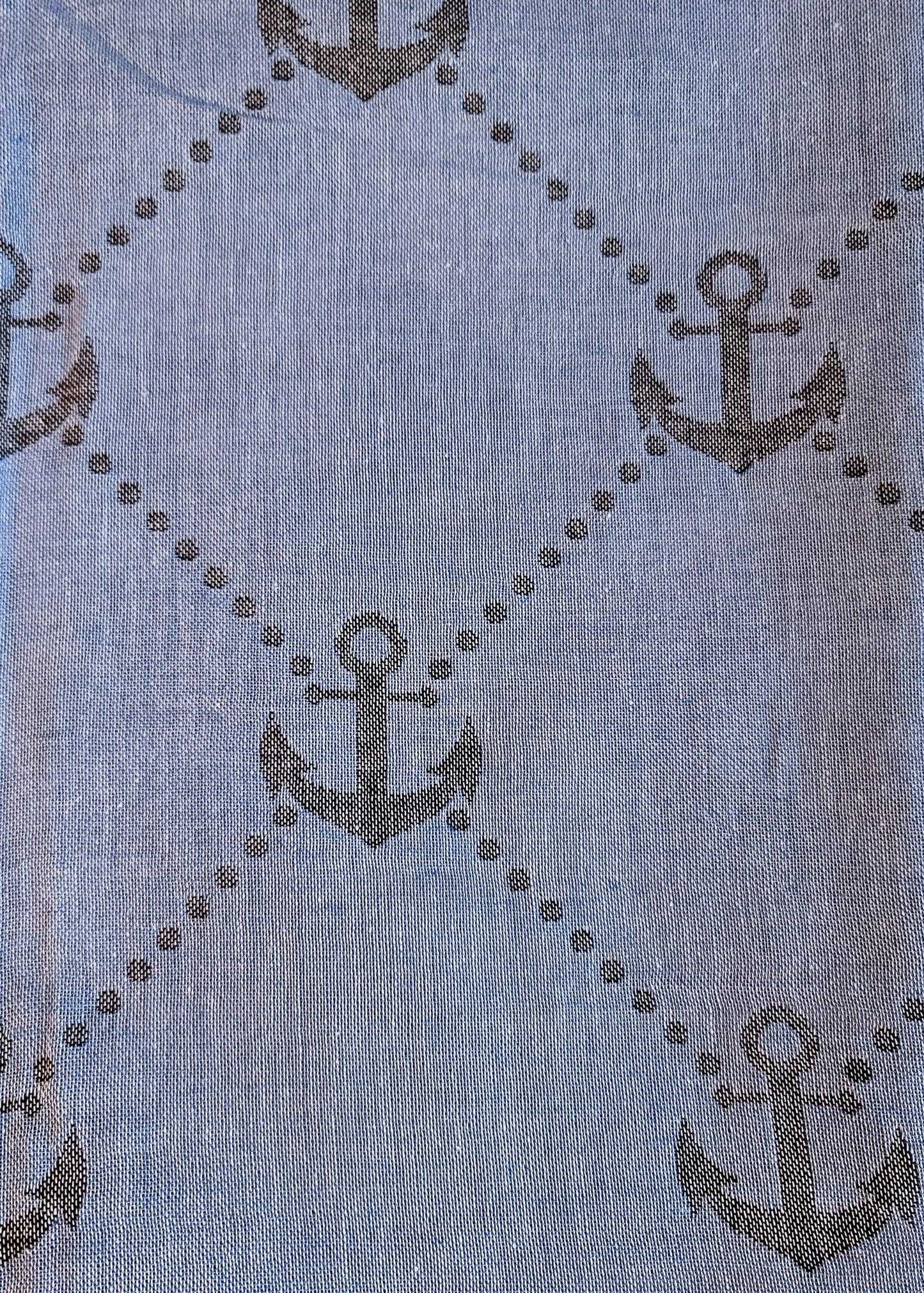 Nautical Turkish Towel | Dark Blue - urbanhippietradingcompany
