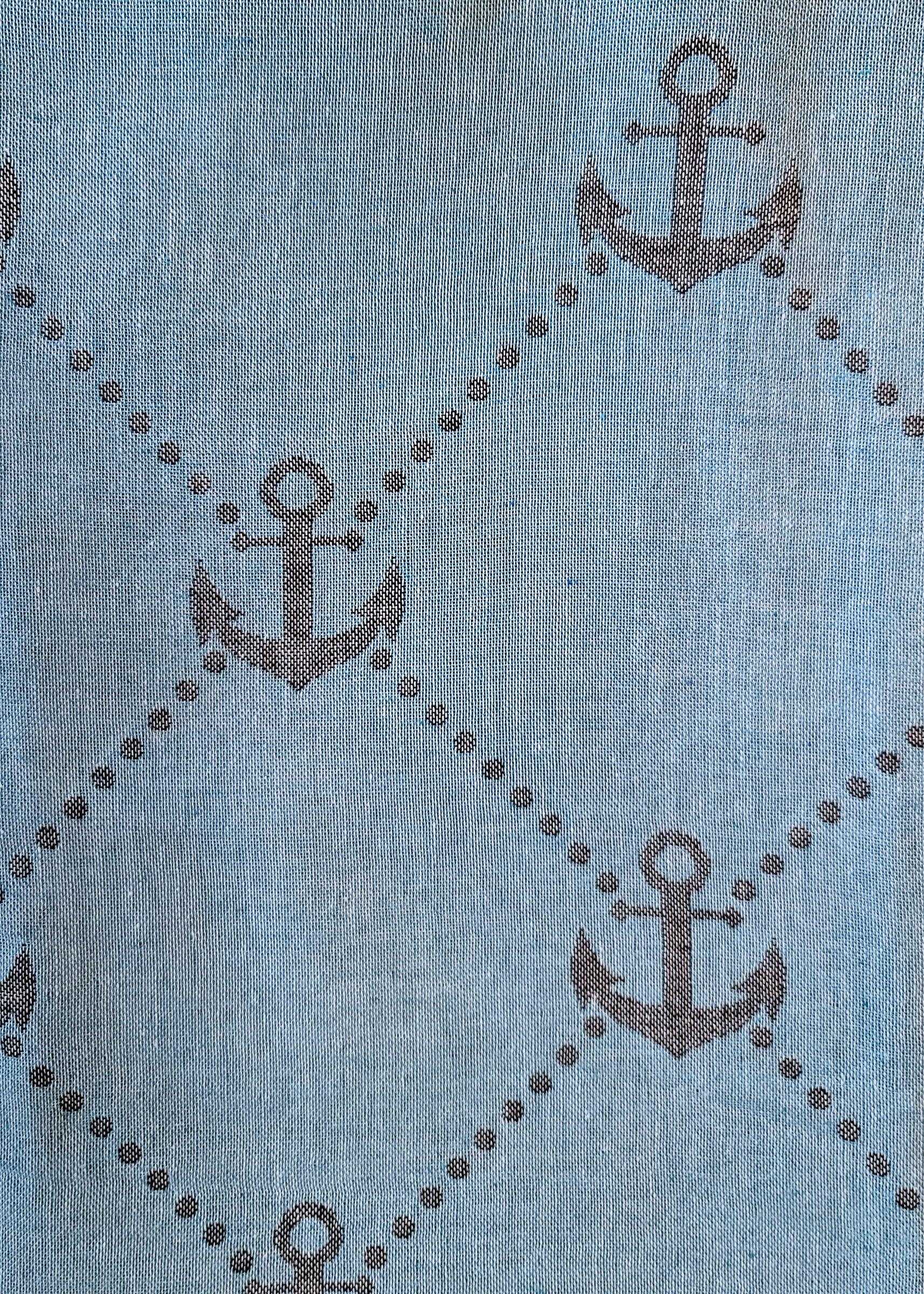 Nautical Turkish Towel | Light Blue - urbanhippietradingcompany