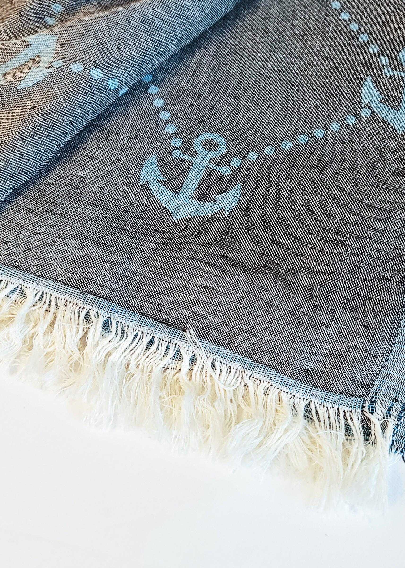 Nautical Turkish Towel | Light Blue - urbanhippietradingcompany