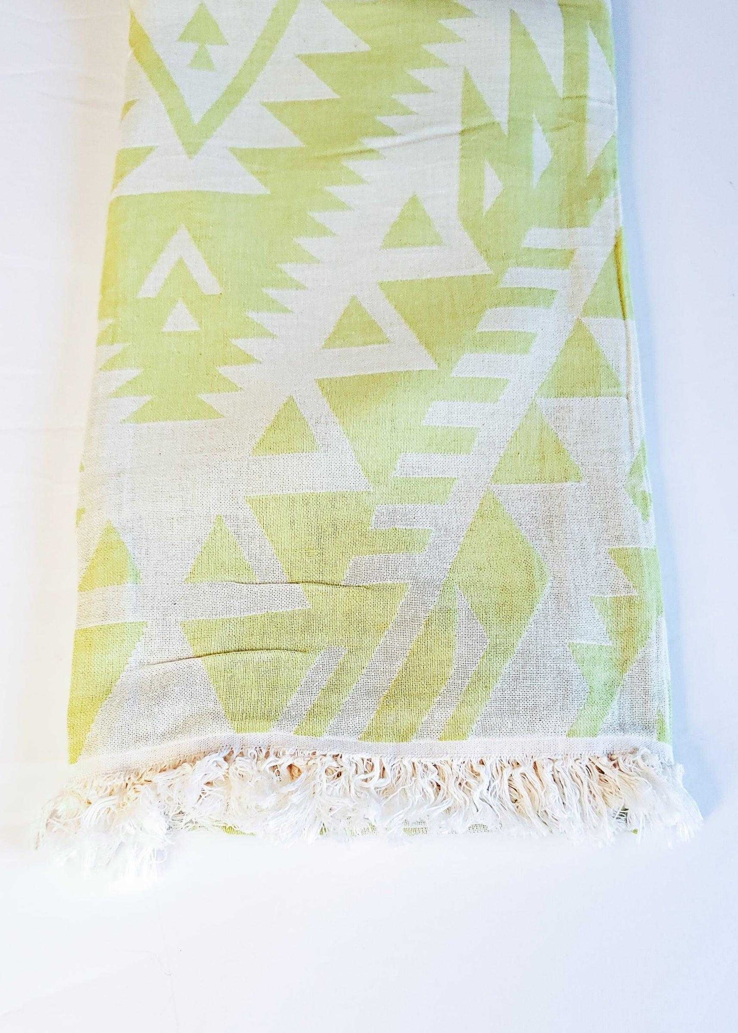 Azték Turkish Towel | Lime Green - urbanhippietradingcompany