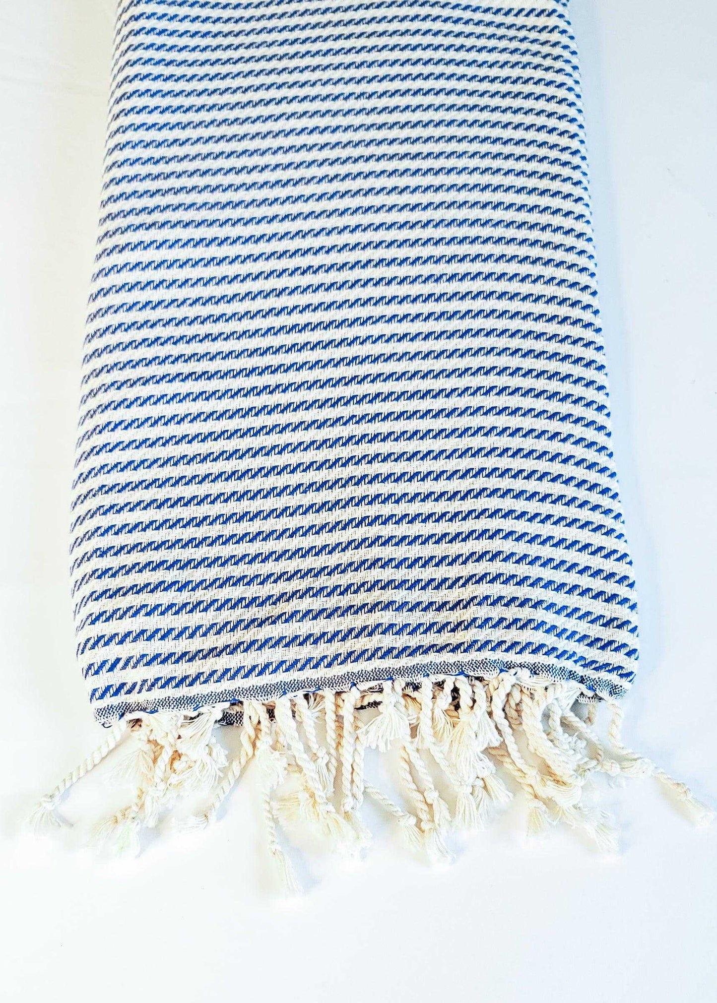 Classic Stripe Turkish Towel | Navy Blue - urbanhippietradingcompany