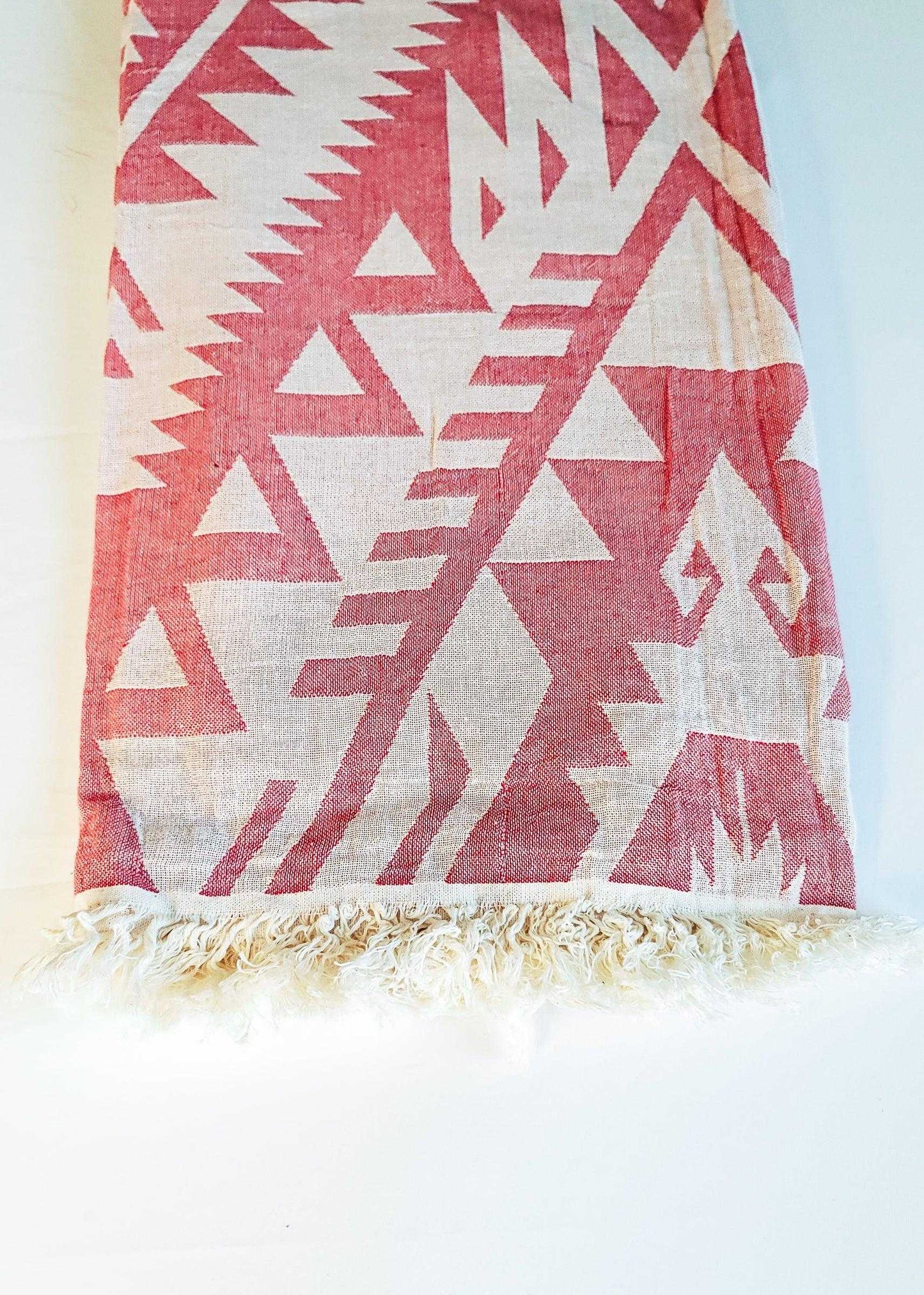 Azték Turkish Towel | Red - urbanhippietradingcompany