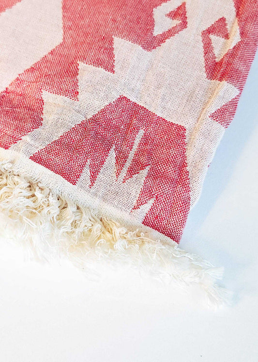 Azték Turkish Towel | Red - urbanhippietradingcompany