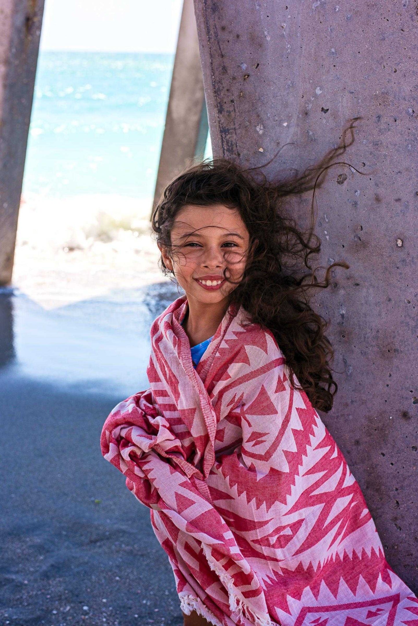 Azték Turkish Towel | Red - urbanhippietradingcompany