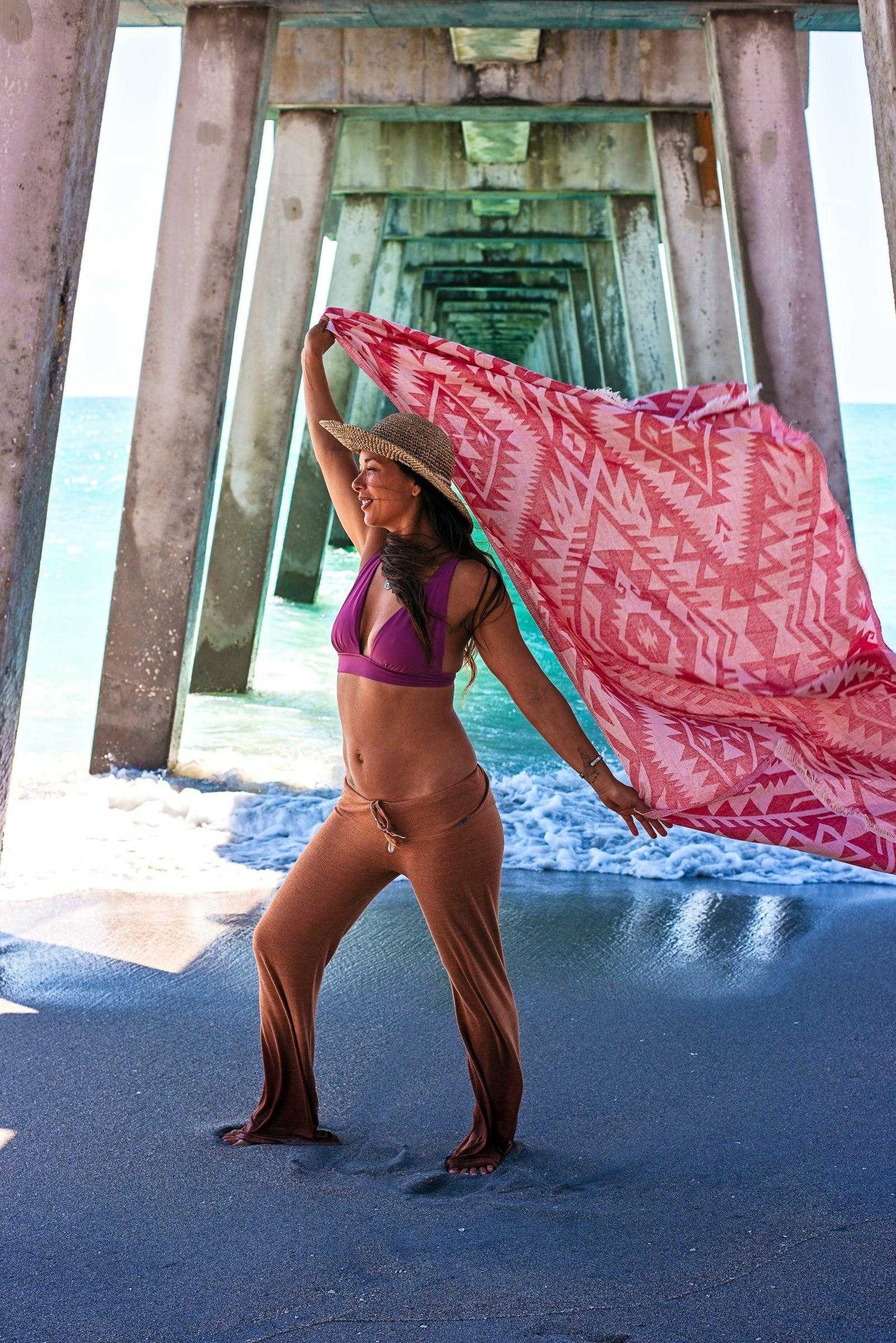 Azték Turkish Towel | Red - urbanhippietradingcompany