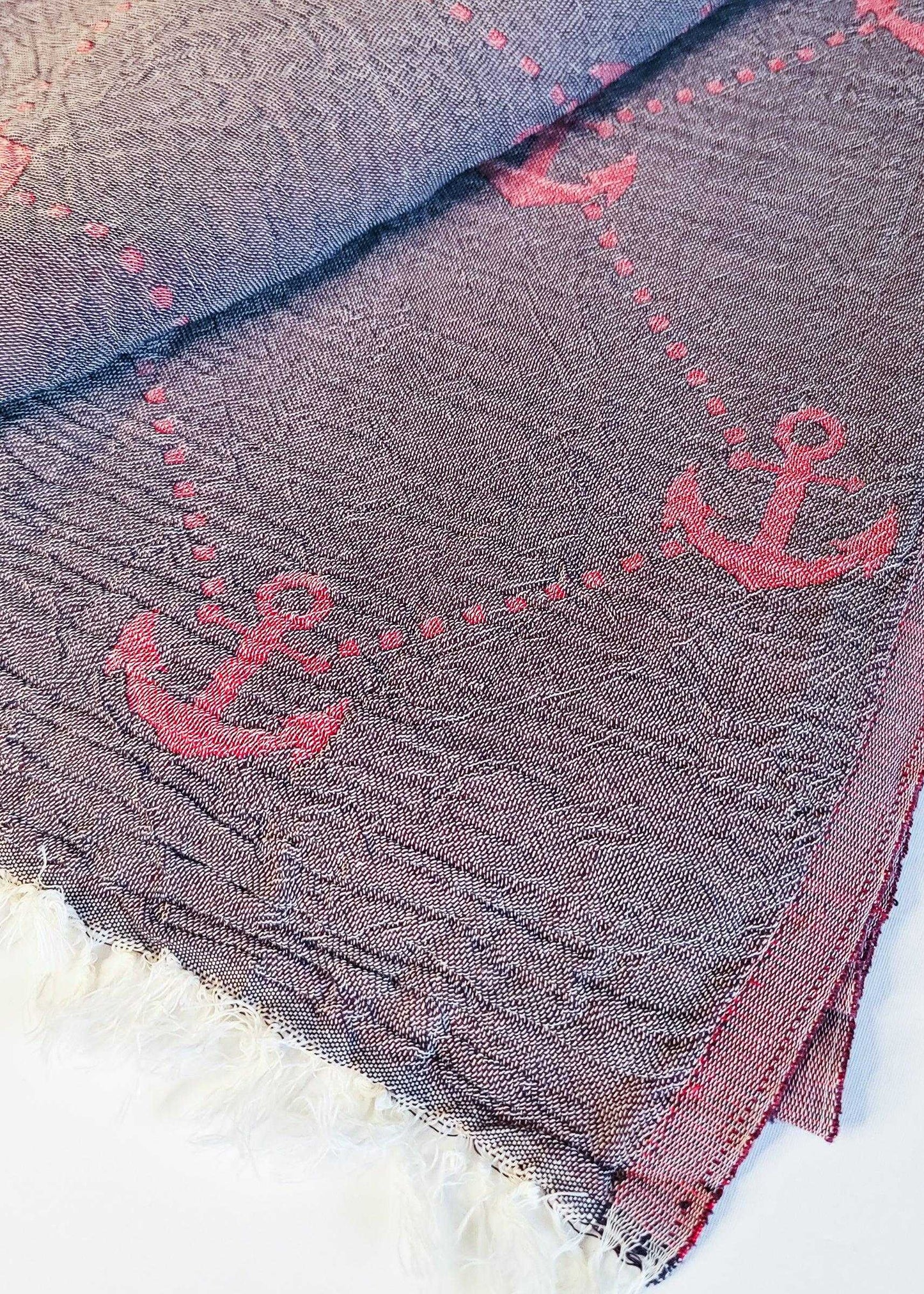 Nautical Turkish Towel | Red - urbanhippietradingcompany