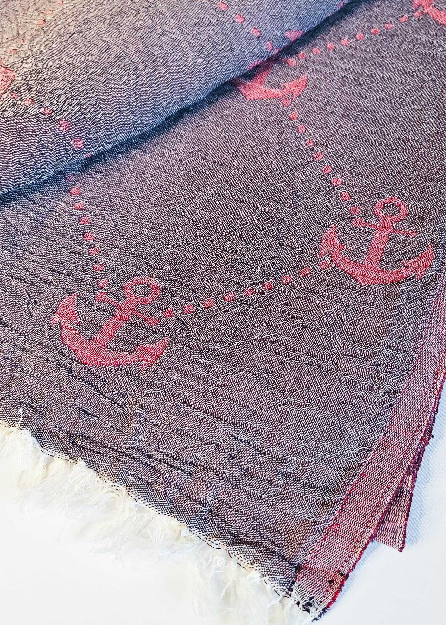 Nautical Turkish Towel | Red - urbanhippietradingcompany