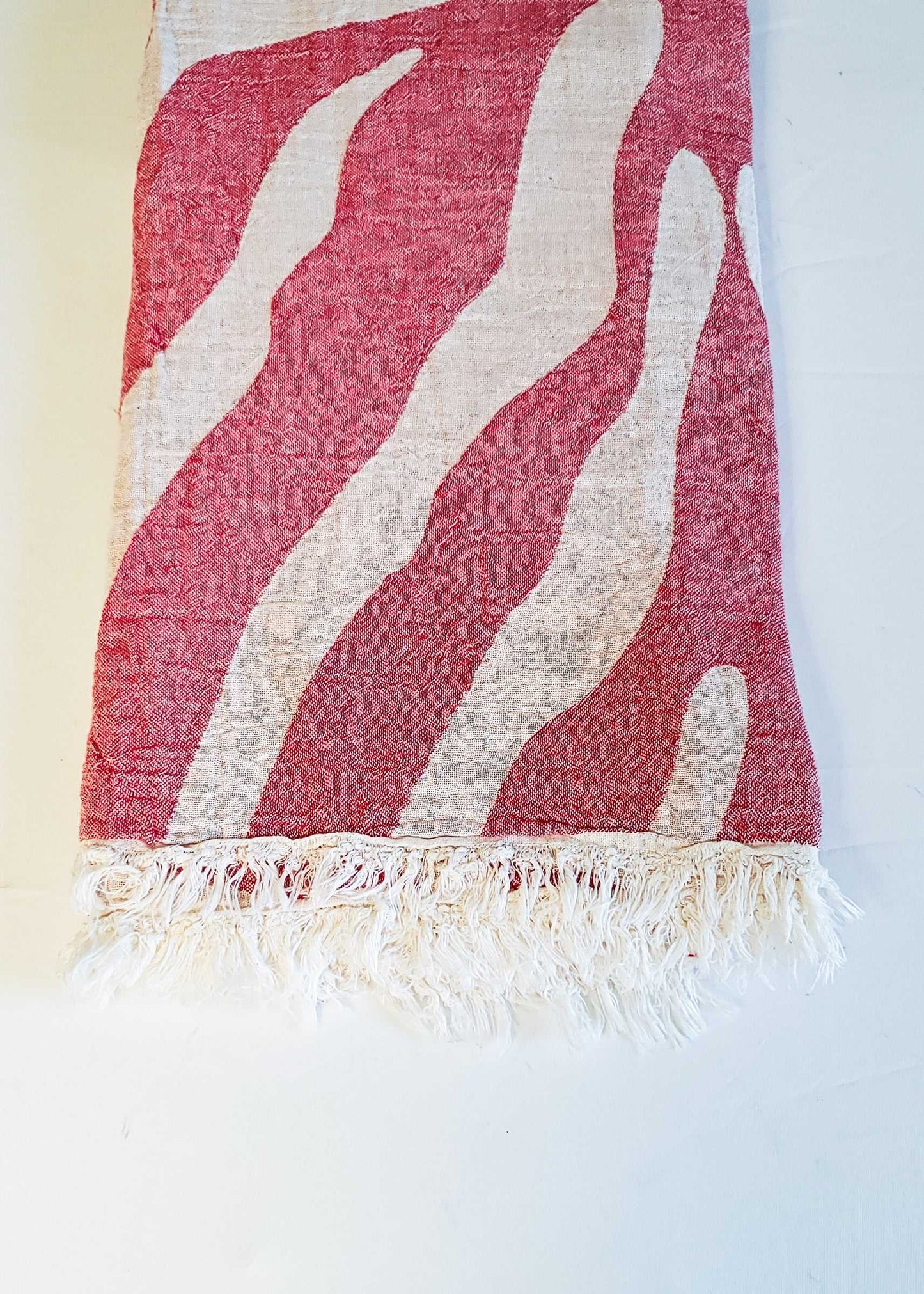 Zebra Turkish Towel | Red