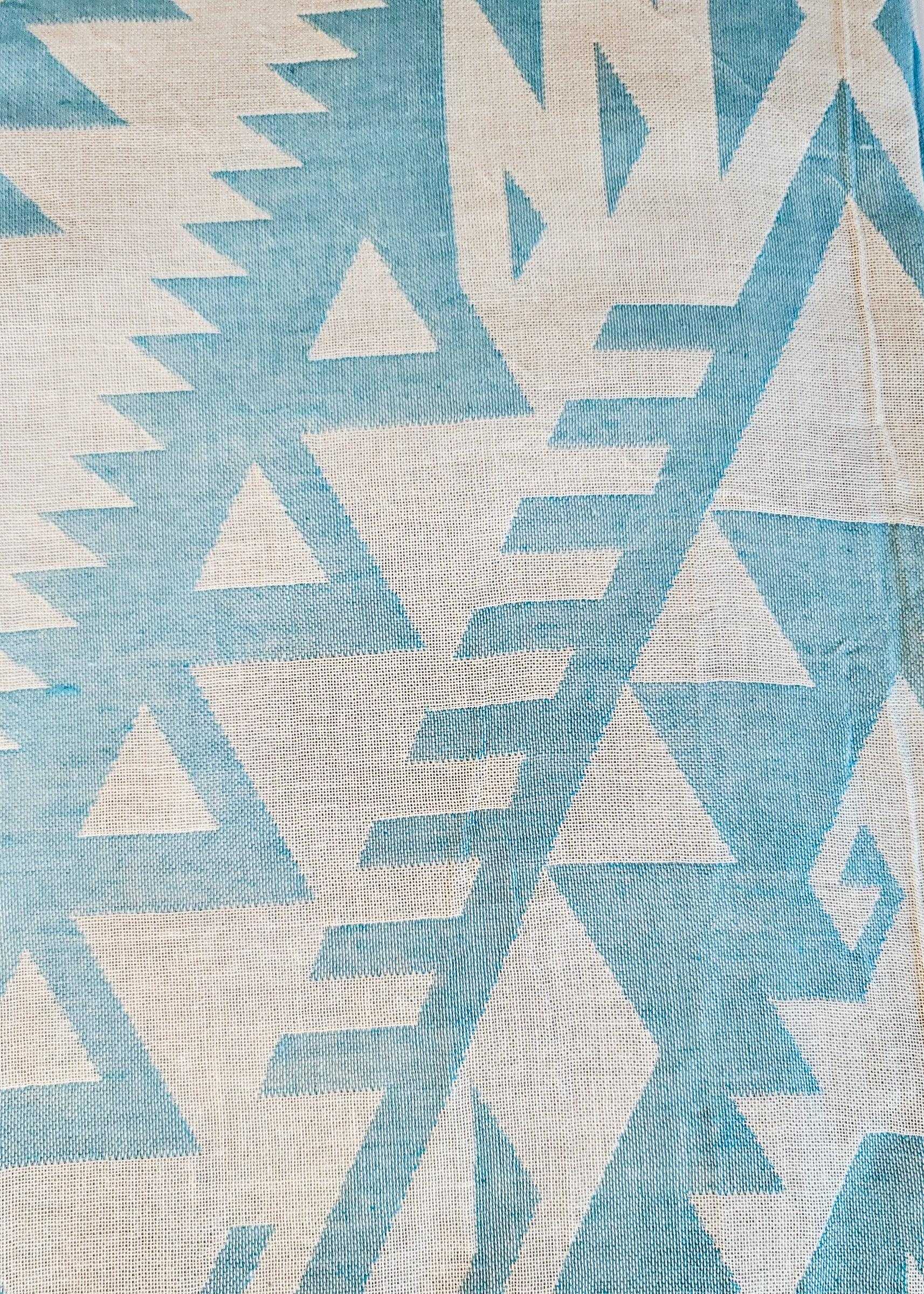 Azték Turkish Towel | Turquoise - urbanhippietradingcompany
