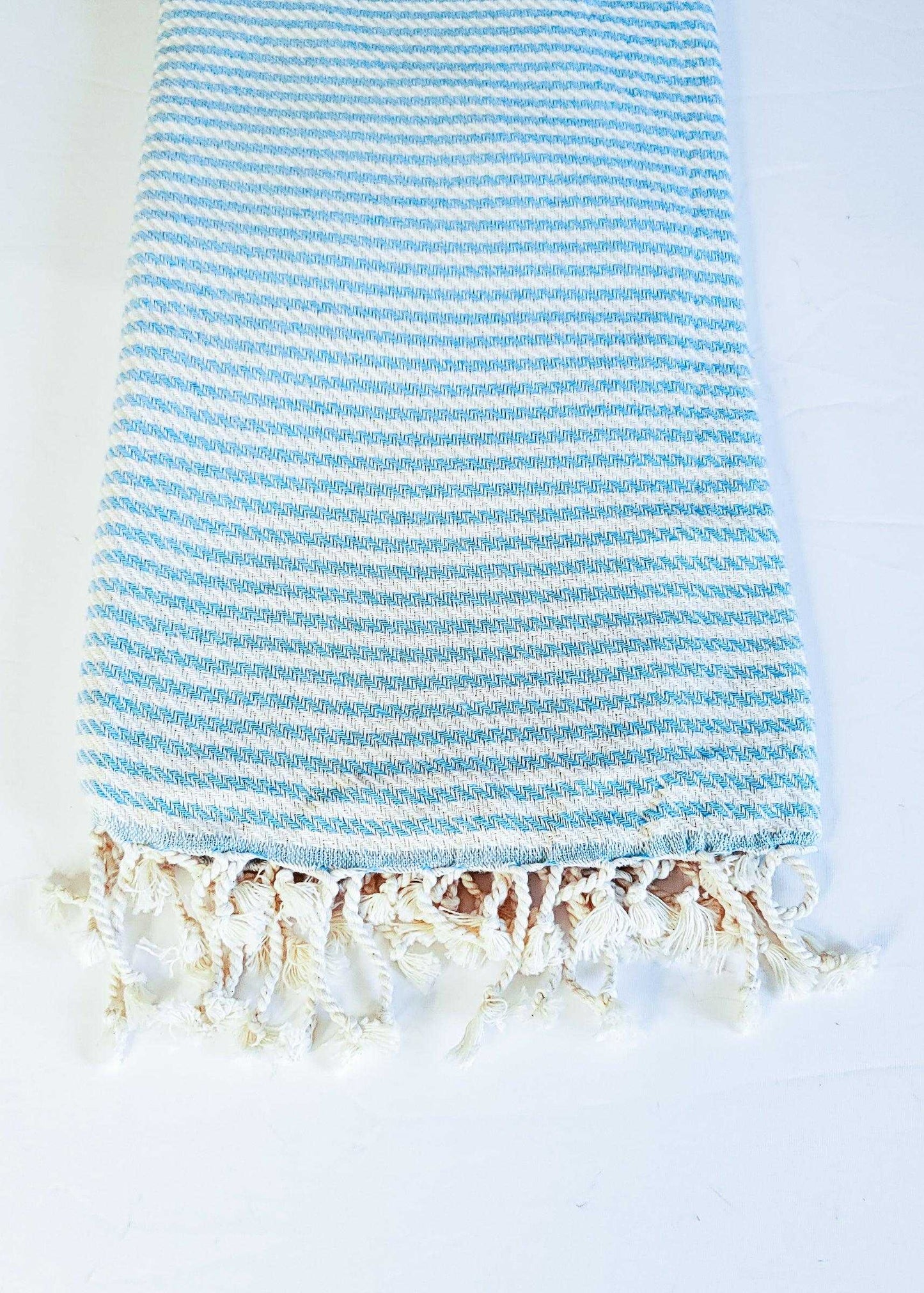 Classic Stripe Turkish Towel | Turquoise - urbanhippietradingcompany
