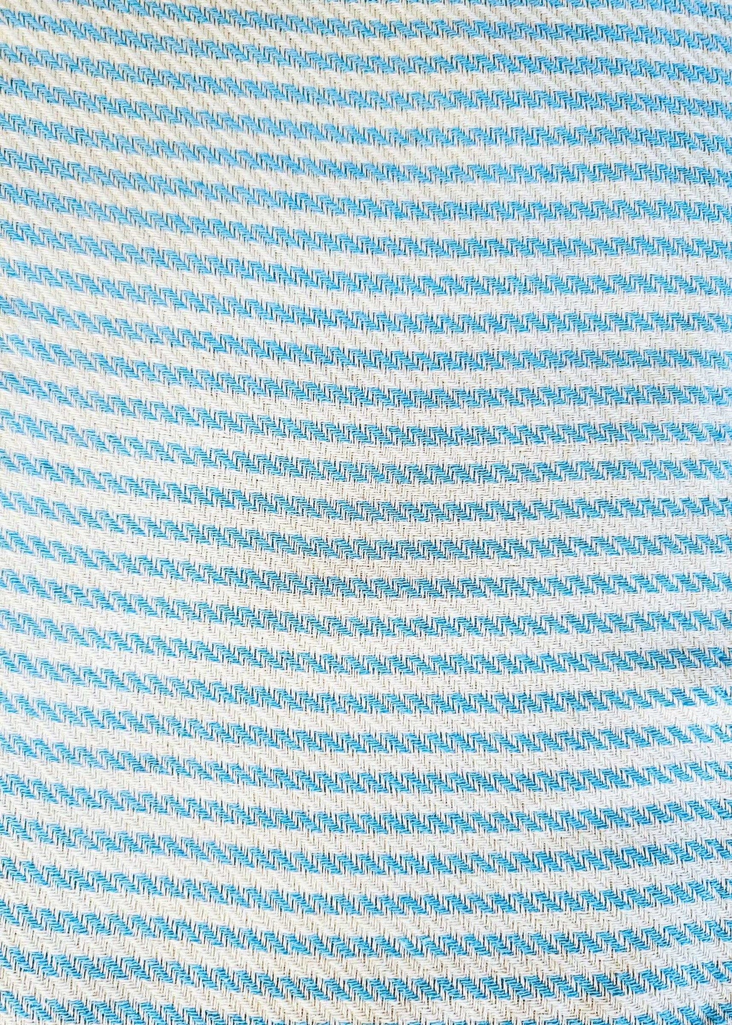 Classic Stripe Turkish Towel | Turquoise - urbanhippietradingcompany