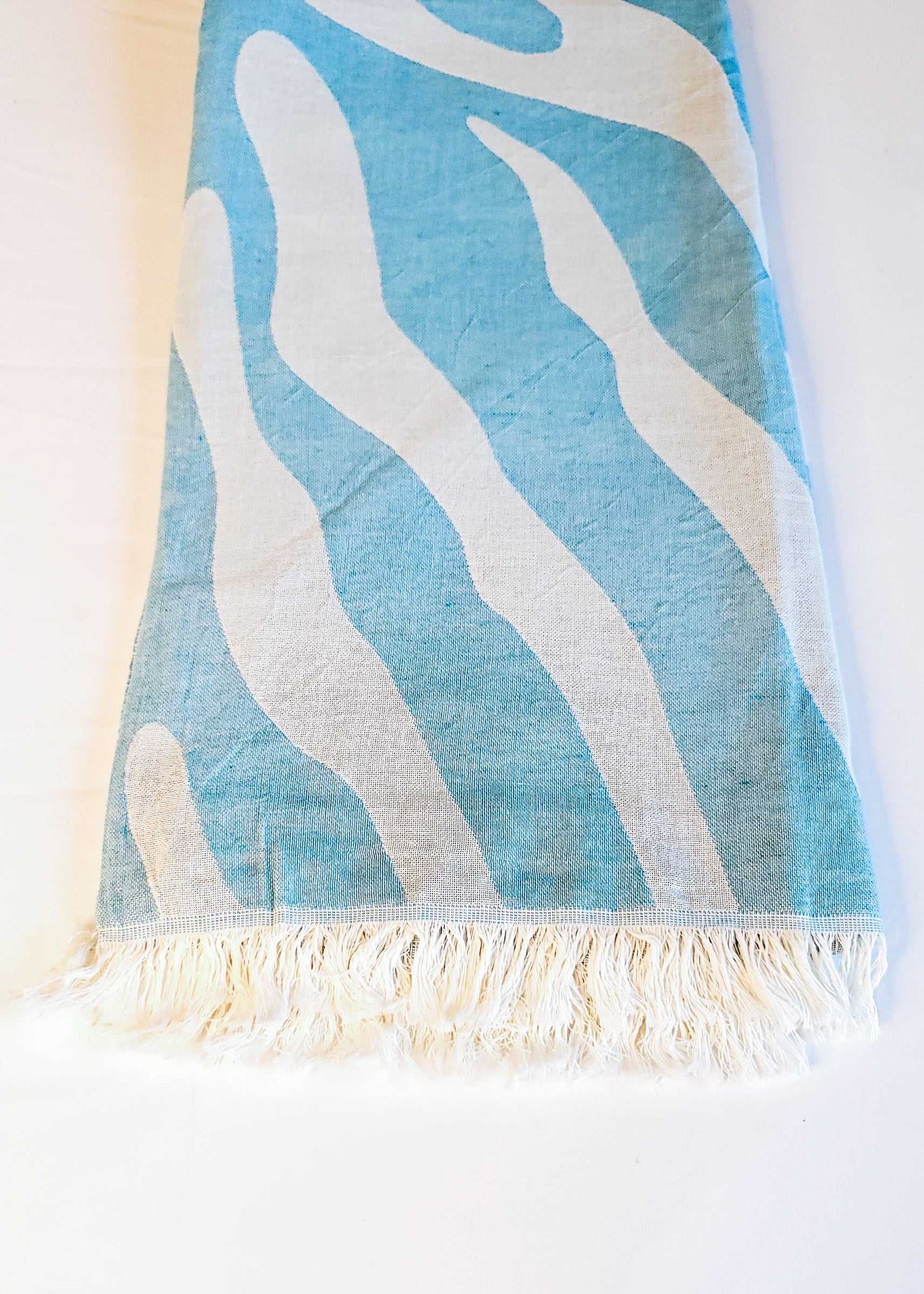 Zebra Turkish Towel | Turquoise